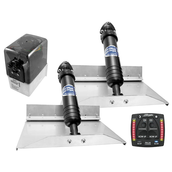 Bennett Marine 12x9 Hydraulic Trim Tab System w/One Box Indication [129OBI] - Image 1