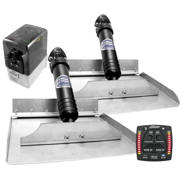 Bennett 12x12 Hydraulic Trim Tab System w/One Box Indication [1212OBI] - Image 1
