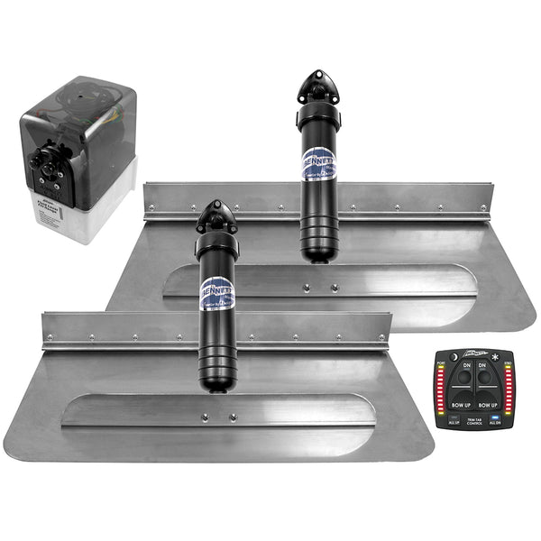Bennett Marine 24x12 Hydraulic Trim Tab System w/One Box Indication [2412OBI] - Image 1