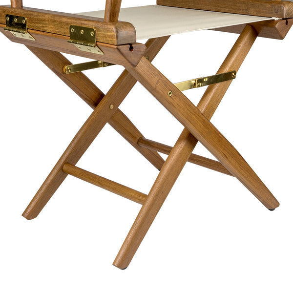 Whitecap Directors Chair w/Natural Seat Covers - Teak [60044] - Image 2