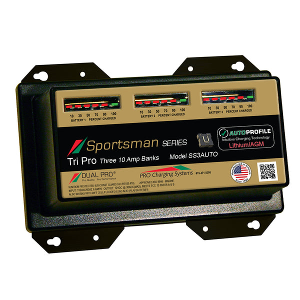 Dual Pro SS3 Auto 30A - 3-Bank Lithium/AGM Battery Charger [SS3AUTO] - Image 1
