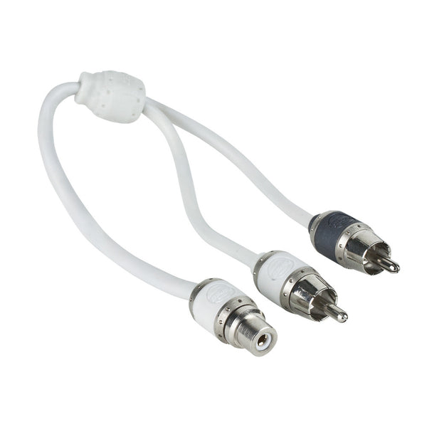 T-Spec V10 Series RCA Audio Y Cable - 2 Channel - 1 Female to 2 Males [V10RY1] - Image 1