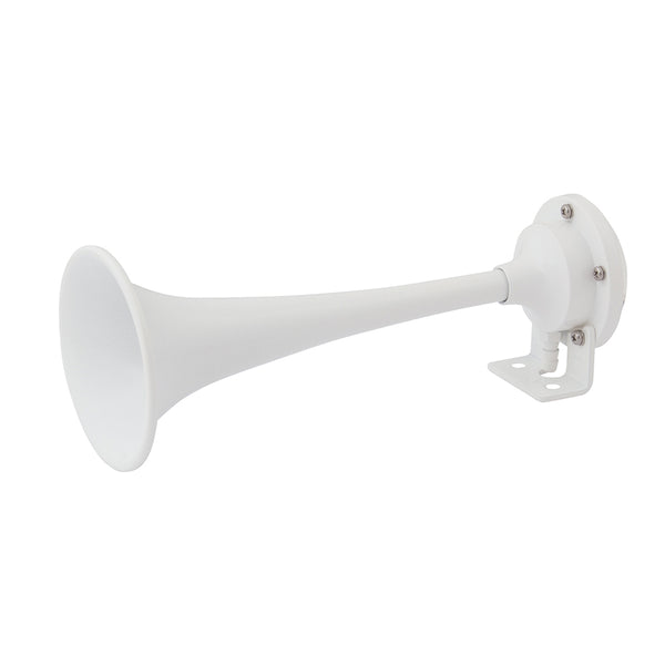 Marinco White Epoxy Coated Single Trumpet Mini Air Horn [10104] - Image 1