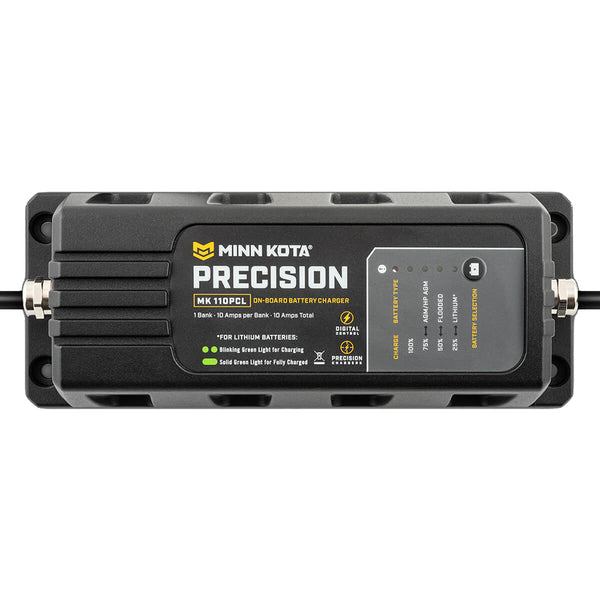 Minn Kota On-Board Precision Charger MK-110 PCL 1 Bank x 10 AMP LI Optimized Charger [1831101] - Image 3