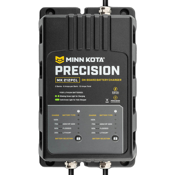 Minn Kota On-Board Precision Charger MK-212 PCL 2 Bank x 6 AMP LI Optimized Charger [1832121] - Image 3