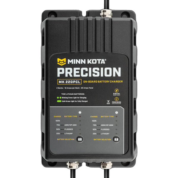 Minn Kota On-Board Precision Charger MK-220 PCL 2 Bank x 10 AMP LI Optimized Charger [1832201] - Image 3