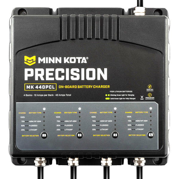 Minn Kota On-Board Precision Charger MK-440 PCL 4 Bank x 10 AMP LI Optimized Charger [1834401] - Image 3