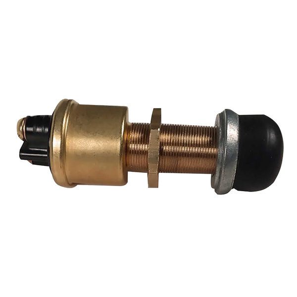 Raritan Heavy-Duty Push Button Switch - Brass [164000BR] - Image 1