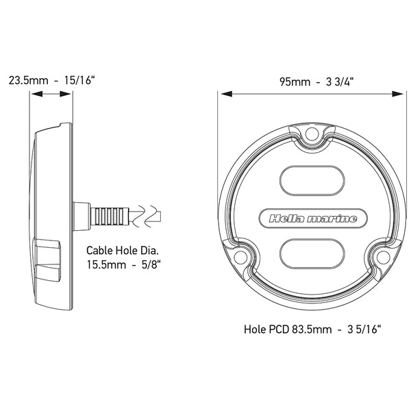 Hella Marine Apelo A1 RGB Underwater Light - 1800 Lumens - Black Housing - Charcoal Lens [016146-001] - Image 2