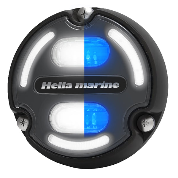 Hella Marine Apelo A2 Blue White Underwater Light - 3000 Lumens - Black Housing - Charcoal Lens w/Edge Light [016147-001] - Image 1