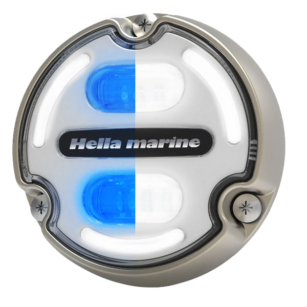 Hella Marine Apelo A2 Blue White Underwater Light - 3000 Lumens - Bronze Housing - White Lens w/Edge Light [016147-101] - Image 1