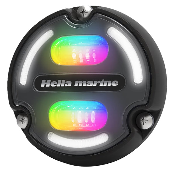 Hella Marine A2 RGB Underwater Light - 3000 Lumens - Black Housing - Charcoal Lens w/Edge Light [016148-001] - Image 1