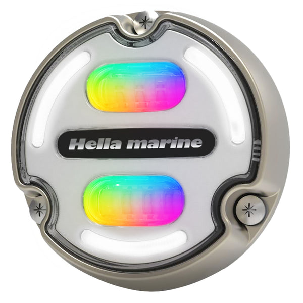 Hella Marine Apelo A2 RGB Underwater Light - 3000 Lumens - Bronze Housing - White Lens w/Edge Light [016148-101] - Image 1