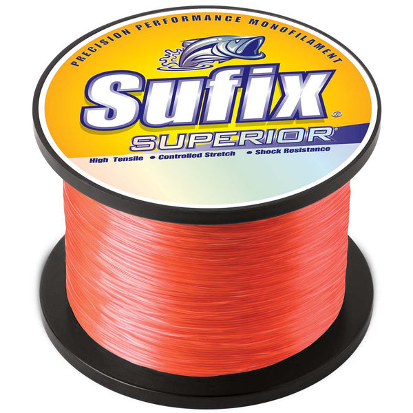 Sufix Superior Neon Fire Monofilament - 6lb - 2155 yds [636-106] - Image 1