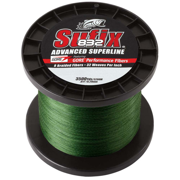 Sufix 832 Advanced Superline Braid - 30lb - Low-Vis Green - 3500 yds [660-430G] - Image 1
