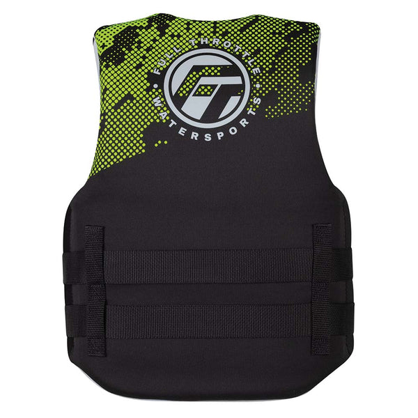 Full Throttle Junior Hinged Neoprene Life Jacket - Green [142400-400-009-22] - Image 2