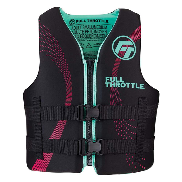 Full Throttle Adult Rapid-Dry Life Jacket - S/M - Aqua/Black [142100-505-030-22] - Image 1