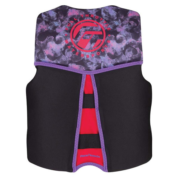 Full Throttle Youth Rapid-Dry Flex-Back Life Jacket - Pink/Black [142500-105-002-22] - Image 2