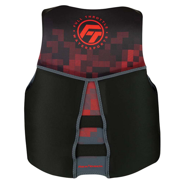 Full Throttle Mens Rapid-Dry Flex-Back Life Jacket - XL - Black/Red [142500-100-050-22] - Image 2