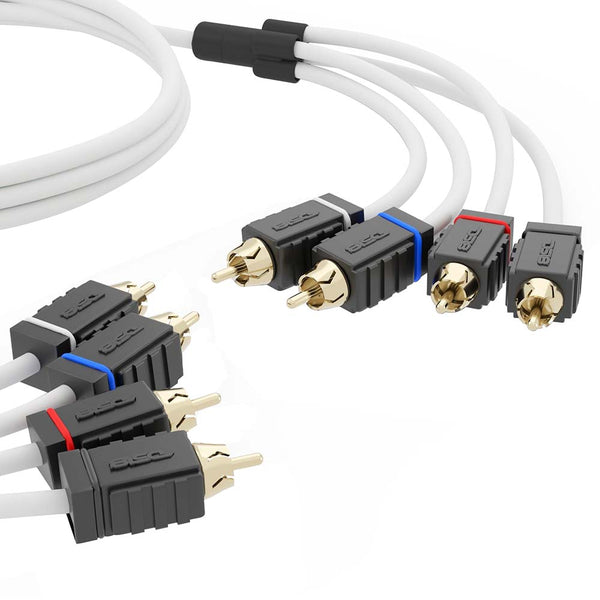 DS18 Marine Tinned OFC RCA Cable - 4 Channel - 25 [MOFCR-25FT.4CH] - Image 1