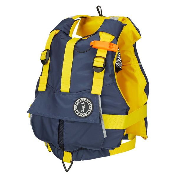 Mustang Youth Bobby Foam Vest - Yellow/Navy [MV2500-5-0-216] - Image 1