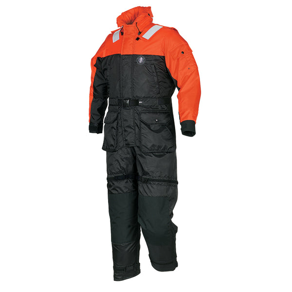 Mustang Deluxe Anti-Exposure Coverall  Work Suit - Orange/Black - Medium [MS2175-33-M-206] - Image 1