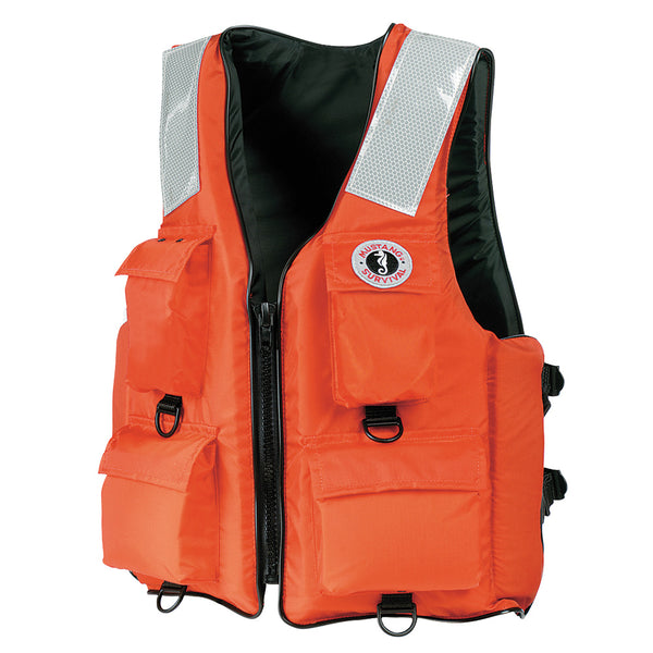 Mustang 4-Pocket Flotation Vest - Orange - Large [MV3128T2-2-L-216] - Image 1