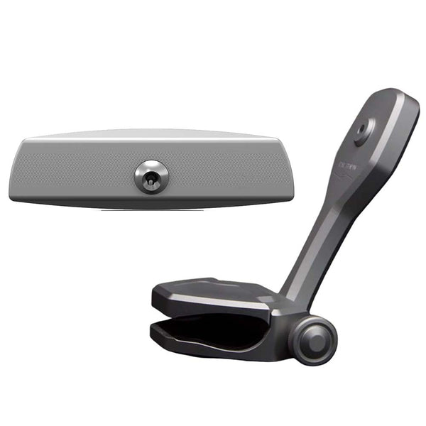 PTM Watersports Mirror/Bracket Kit w/VR-140 Elite Mirror  ZXR-320 (Titanium Grey) [P12848-1320TEBGR] - Image 1