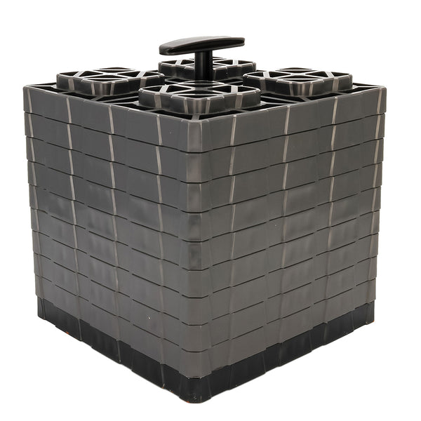 Camco FasTen Leveling Blocks XL w/T-Handle - 2x2 - Grey *10-Pack [44527] - Image 1