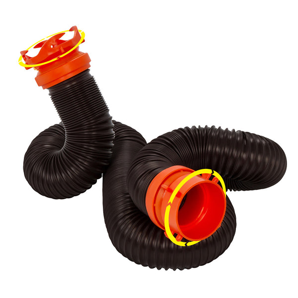 Camco RhinoFLEX 10 Sewer Hose Extension w/Swivel Bayonet  Lug [39764] - Image 1