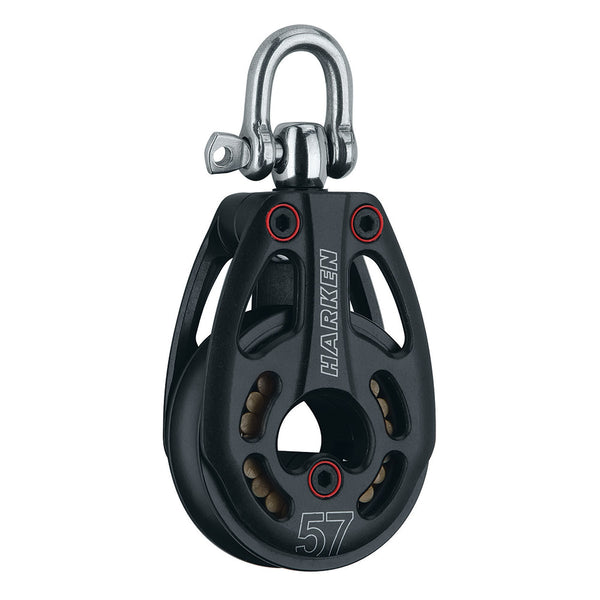 Harken 57mm Aluminum Low Load Black Magic Block w/Swivel [3226] - Image 1