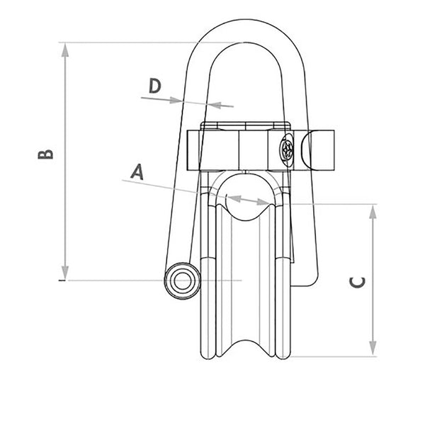 Wichard Soft Snatch Block - 10mm Rope Size [36010W] - Image 2
