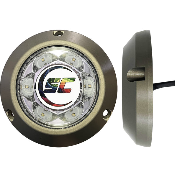 Shadow-Caster SC3 Series Underwater Light - Full-Color Change - 12-Color Standard or Unlimited Colors w/Shadow-NET [SC3-CC-ALSM] - Image 1