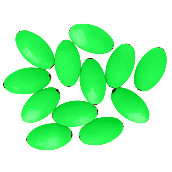 Tigress Oval Kite Floats - Green *12-Pack [88961-2] - Image 1