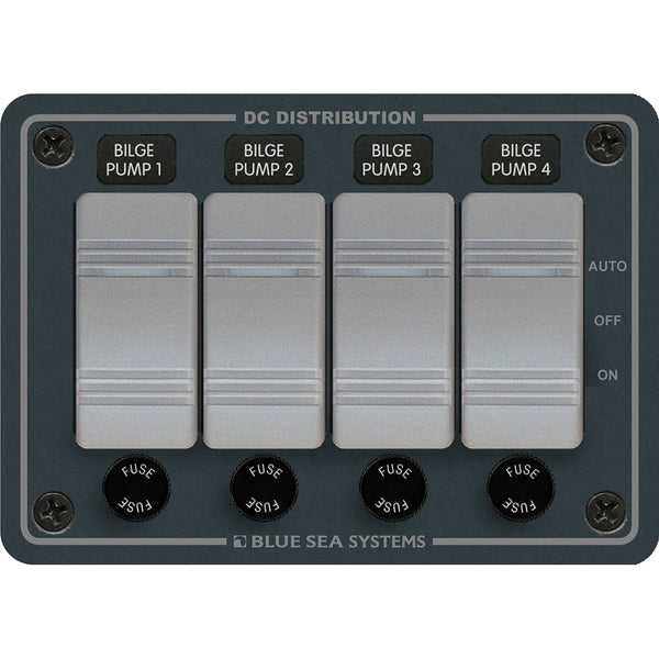 Blue Sea 8666 Contura 4 Bilge Pump Control Panel  [8666] - Image 1