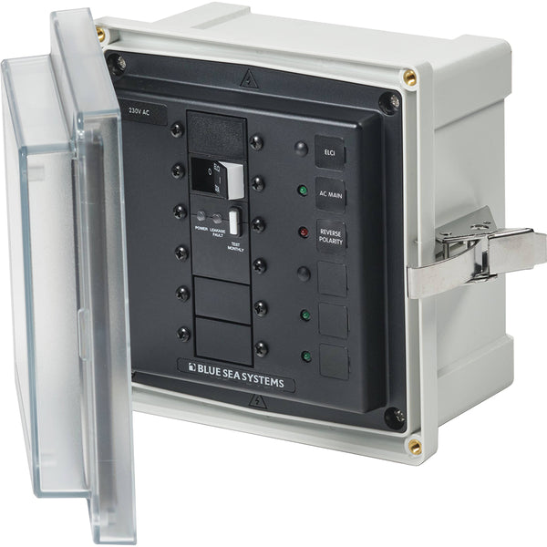 Blue Sea 3123 - SMS Panel Enclosure w/ELCI (32A)  3 Blanks - 230V AC [3123] - Image 1