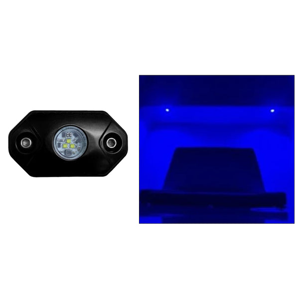 Black Oak Rock Accent Light - Blue - Black Housing [RL-B] - Image 1