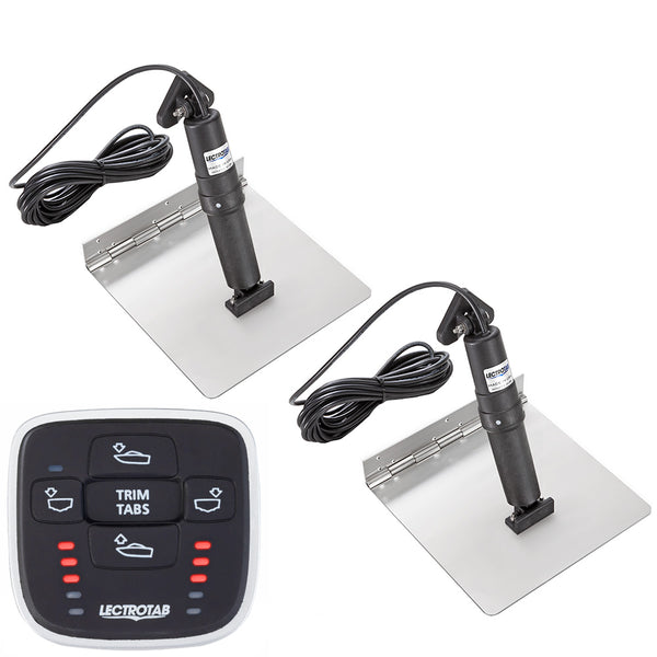 Lectrotab XKA Stainless Steel Trim Tab Kit w/MLC-1 Control - 12 x 24 [XKASML12X24] - Image 1