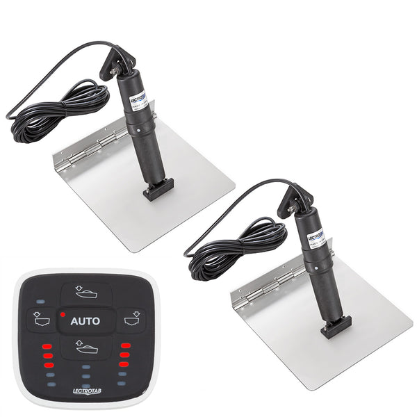 Lectrotab XKA Stainless Steel Trim Tab Kit w/ALC-1 Control - 9 x 18 [XKASAL9X18] - Image 1