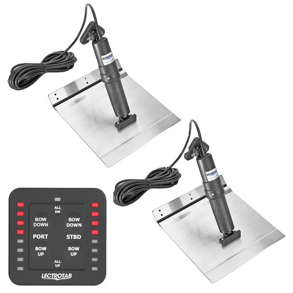 Lectrotab XKA Aluminum Alloy Trim Tab Kit w/One-Touch Control - 12 x 9 [XKASL12X9A] - Image 1