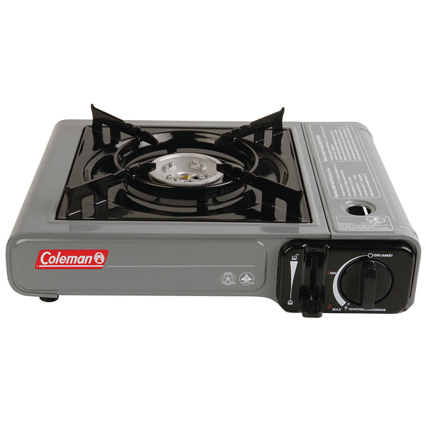 Coleman Table Top 1 Burner Butane Camping Stove - Grey [2000037885] - Image 1