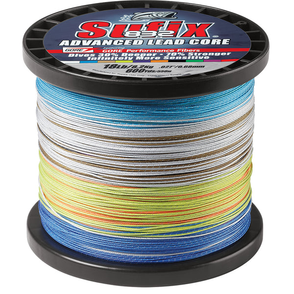 Sufix 832 Advanced Lead Core - 18lb - 10-Color Metered - 600 yds [658-318MC] - Image 1