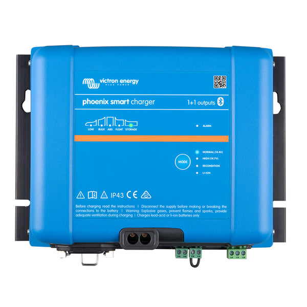 Victron Phoenix Smart IP43 Charger 24/25 (1+1) 120-240VAC Requires 5-15P Mains Cord [PSC242551095] - Image 1