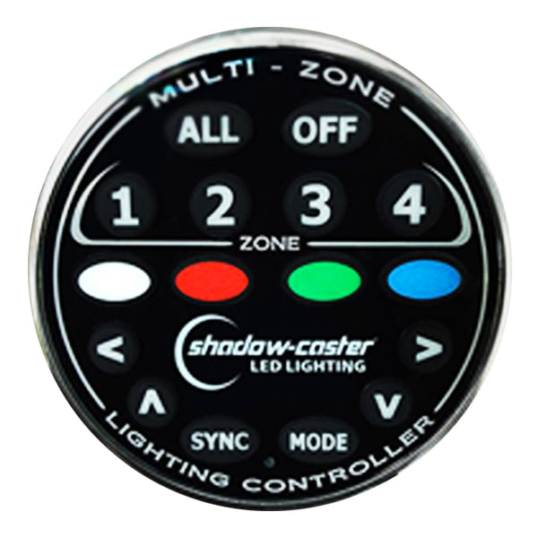 Shadow-Caster Round Zone Controller 4 Channel Remote f/MZ-LC or SCM-LC [SCM-ZC-REMOTE] - Image 1