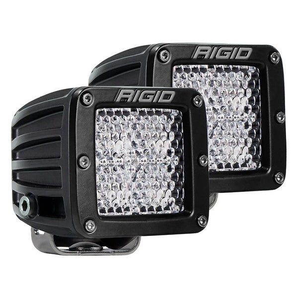 RIGID Industries D-Series PRO Flood Diffused Surface Mount Black Light - Pair [202513] - Image 1