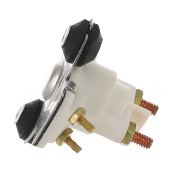 ARCO Marine Outboard Solenoid w/Flat Isolated Base  White Housing [SW097] - Image 3