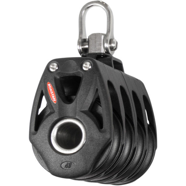 Ronstan Series 40 Orbit BB Quad Block w/Swivel Shackle [RF48400] - Image 1