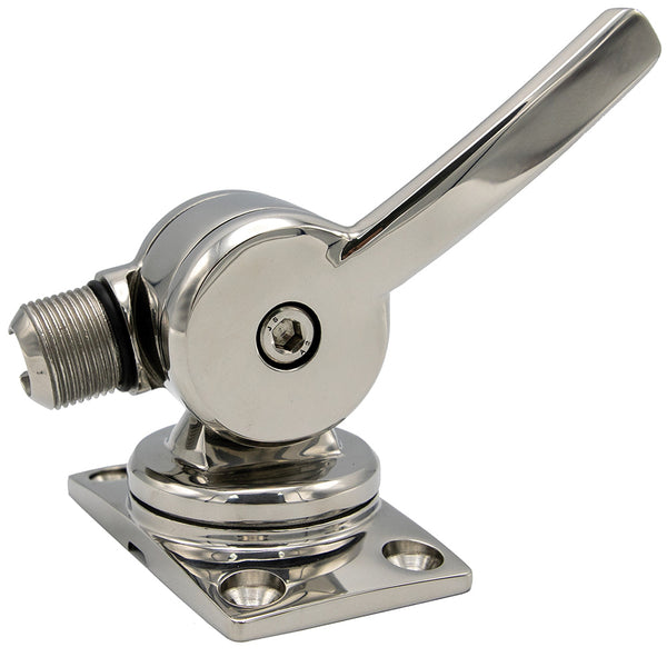 Shakespeare 6187 Sleek  Compact Stainless Steel Rotatable 4-Way Ratchet Mount [6187] - Image 4