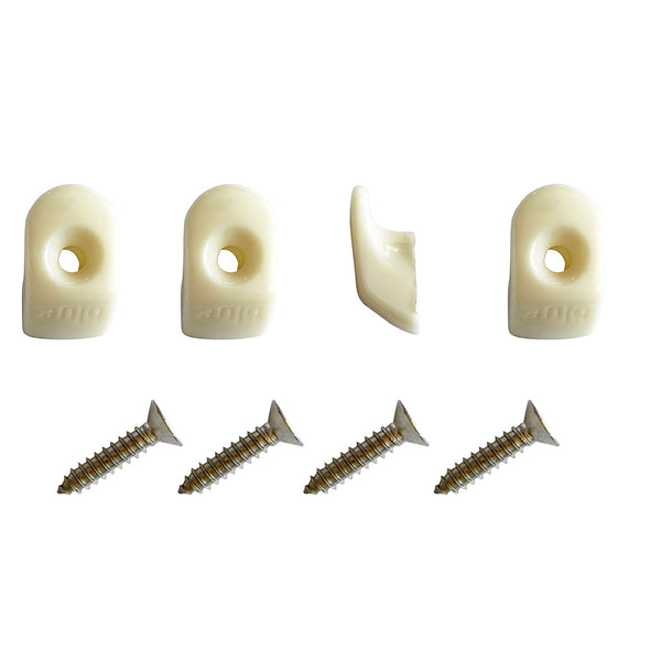 Blue Performance White Hooks  Screws - 4 Pieces [PC980] - Image 1
