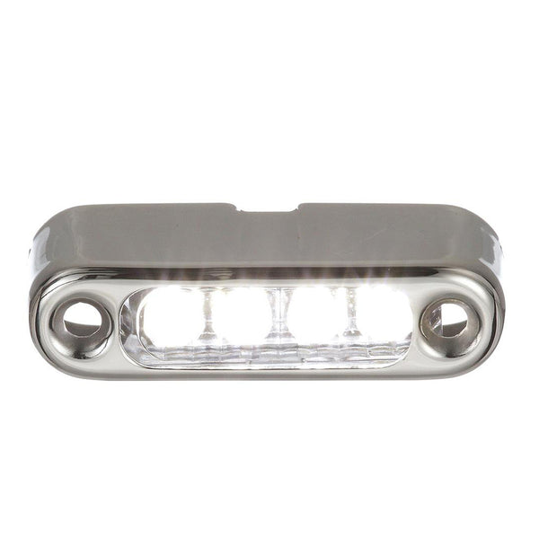 Attwood White LED Micro Light w/Stainless Steel Bezel  Vertical Mount [6350W7] - Image 1